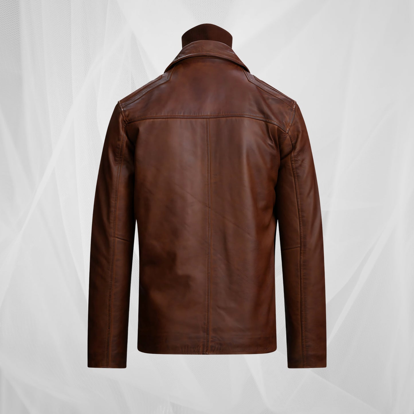 Винтидж кафяво яке с кафе рейсър стил
