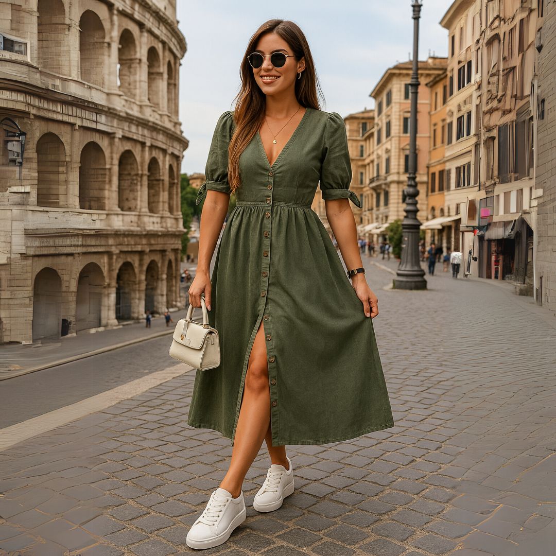 Murphy | Дънкова рокля с елегантни детайли