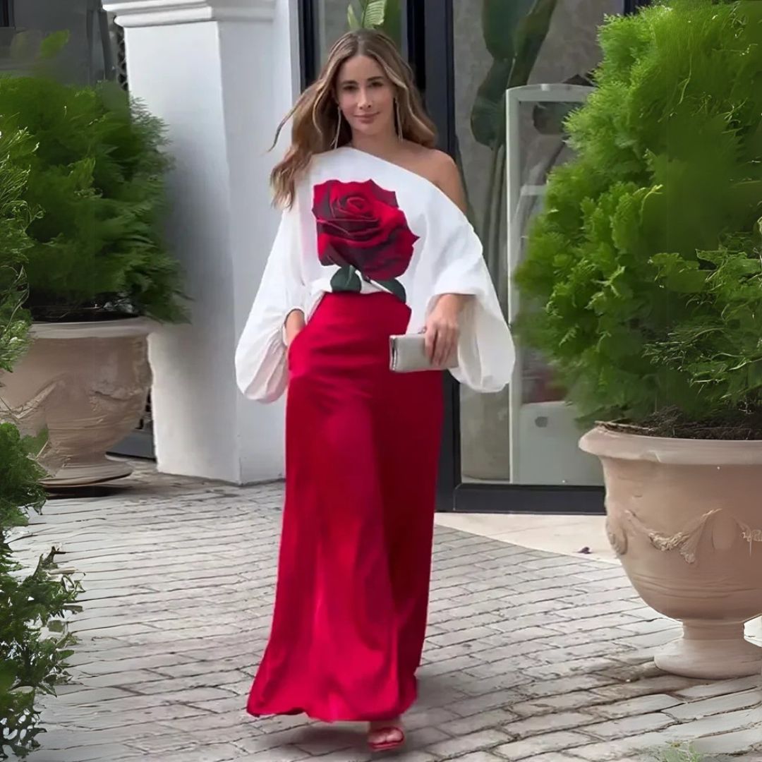 Бригитка | Цветен комплект с елегантен крой