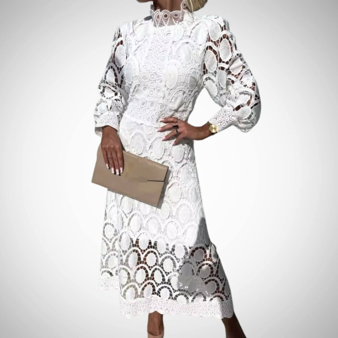 Вероника | Елегантна дантелена макси рокля