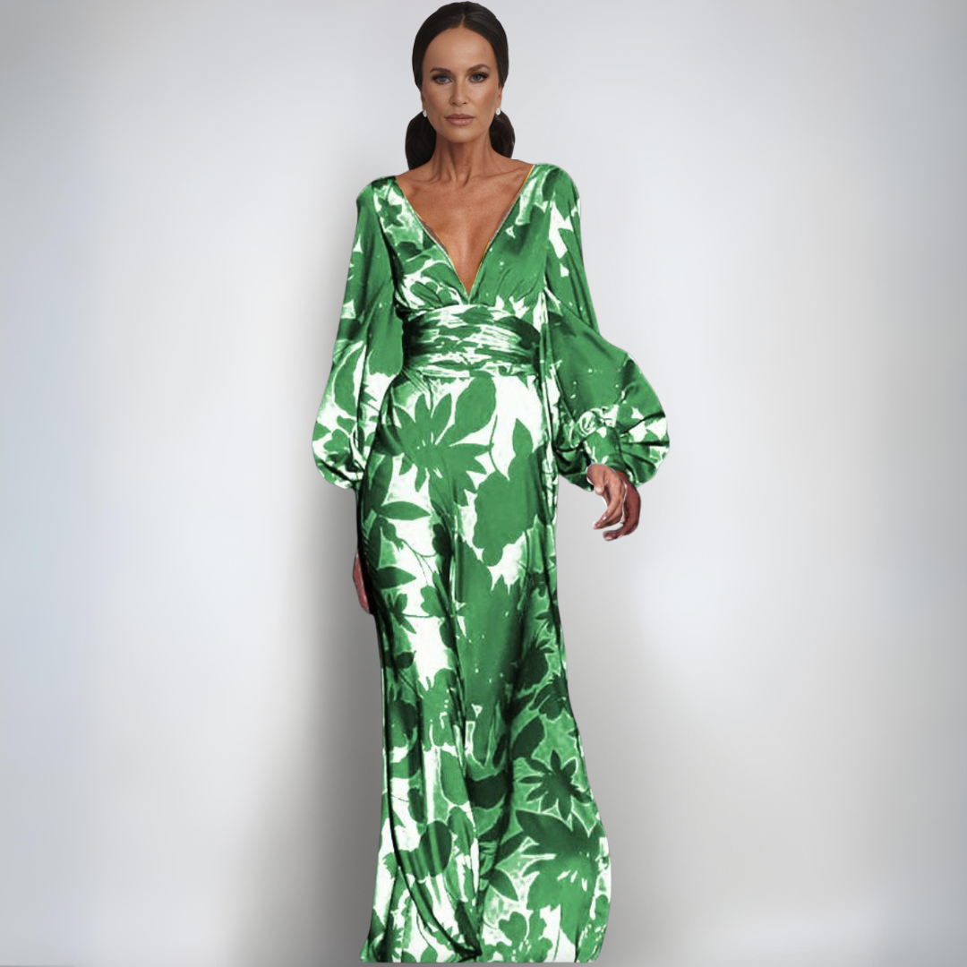 Алис | Елегантна Цветна Завиваща Рокля