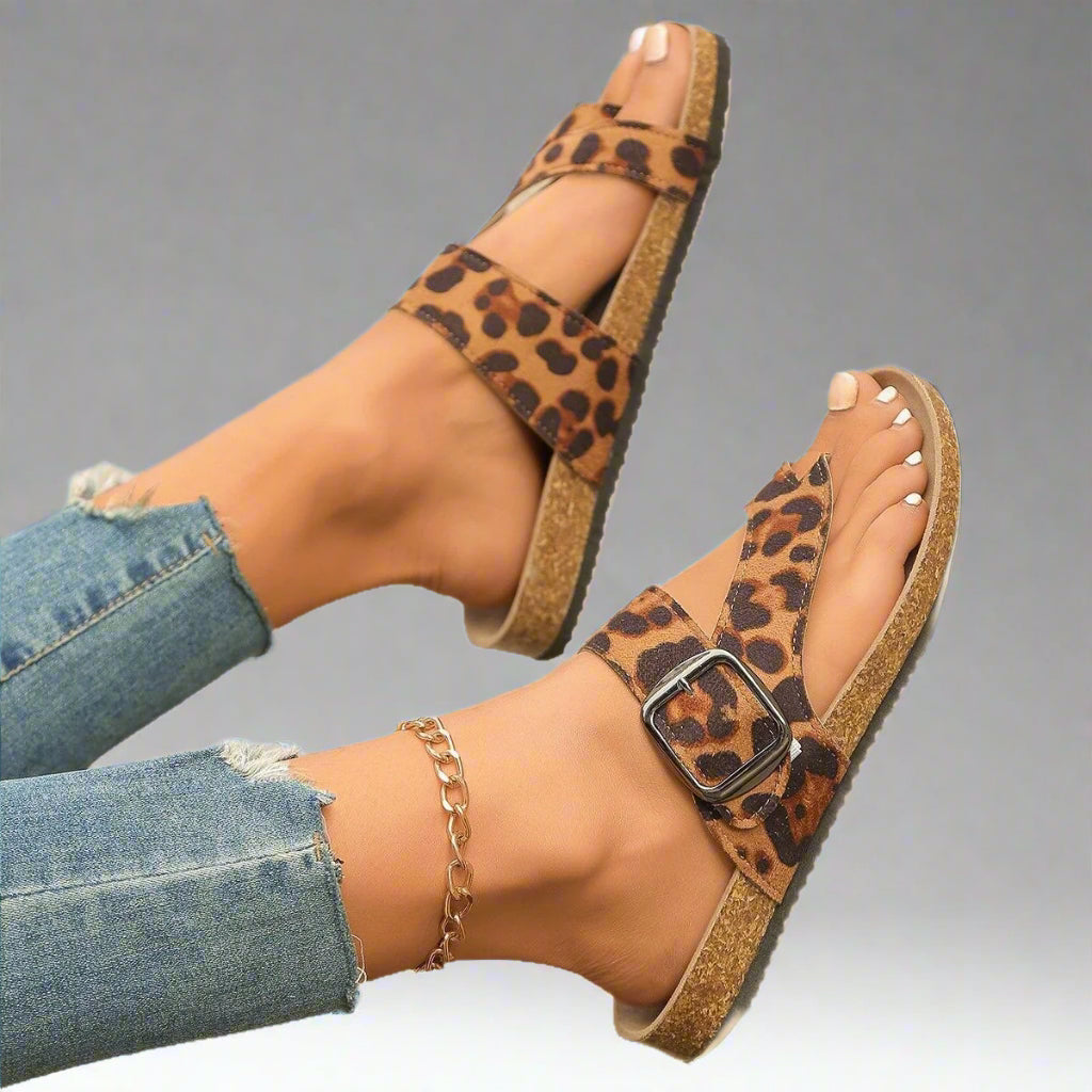 Josepha | Удобни кожени чехли от висококачествен материал за лятото