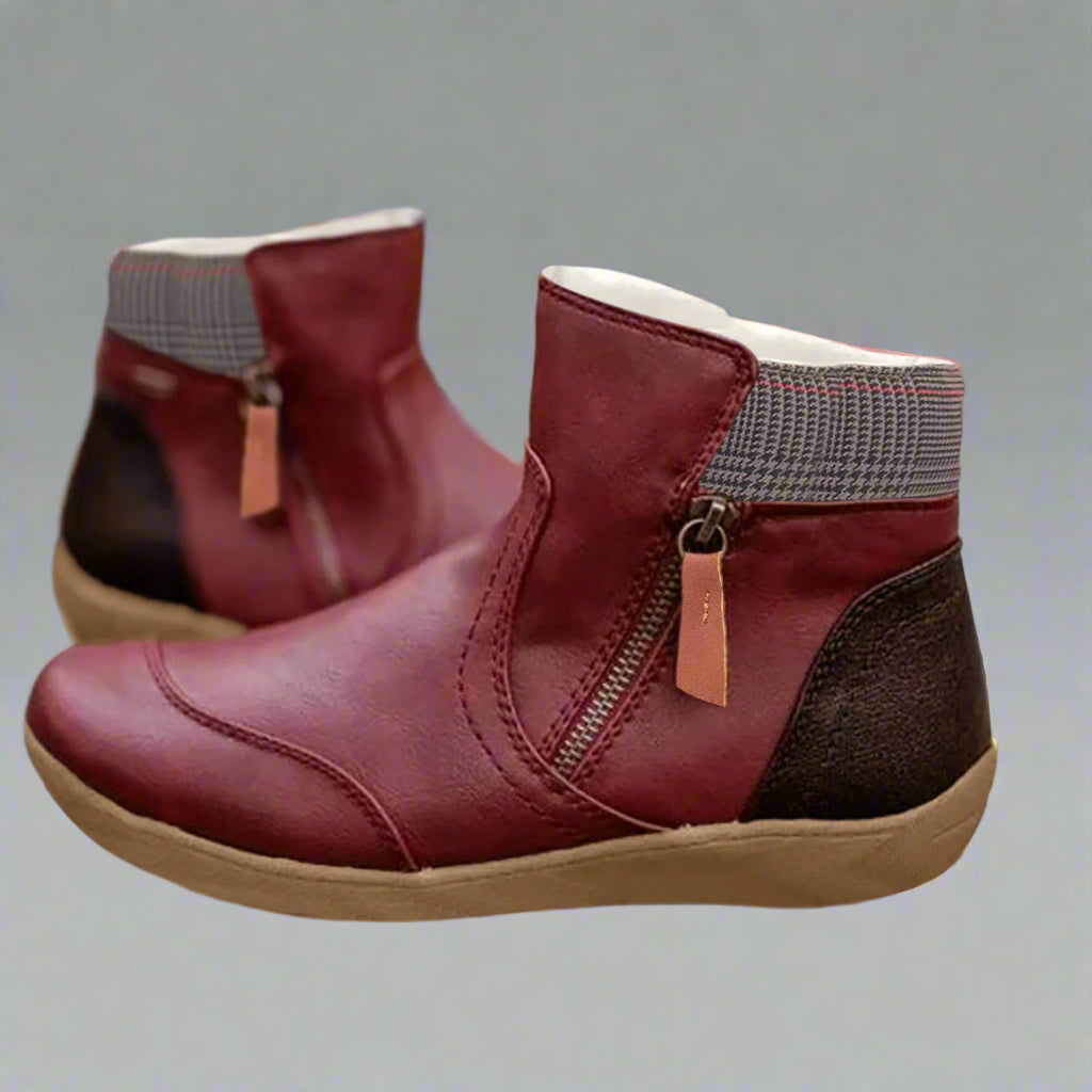 Валеска | Премиум водоустойчиви кожени ботуши с опора за стъпалото