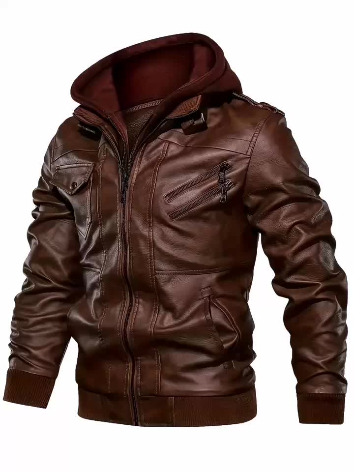 Мъжко яке с джобове и стил