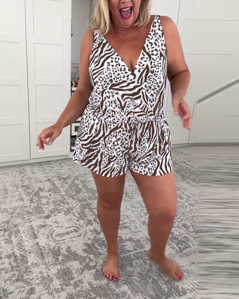 Слим Фит Бански С Зебров Принт