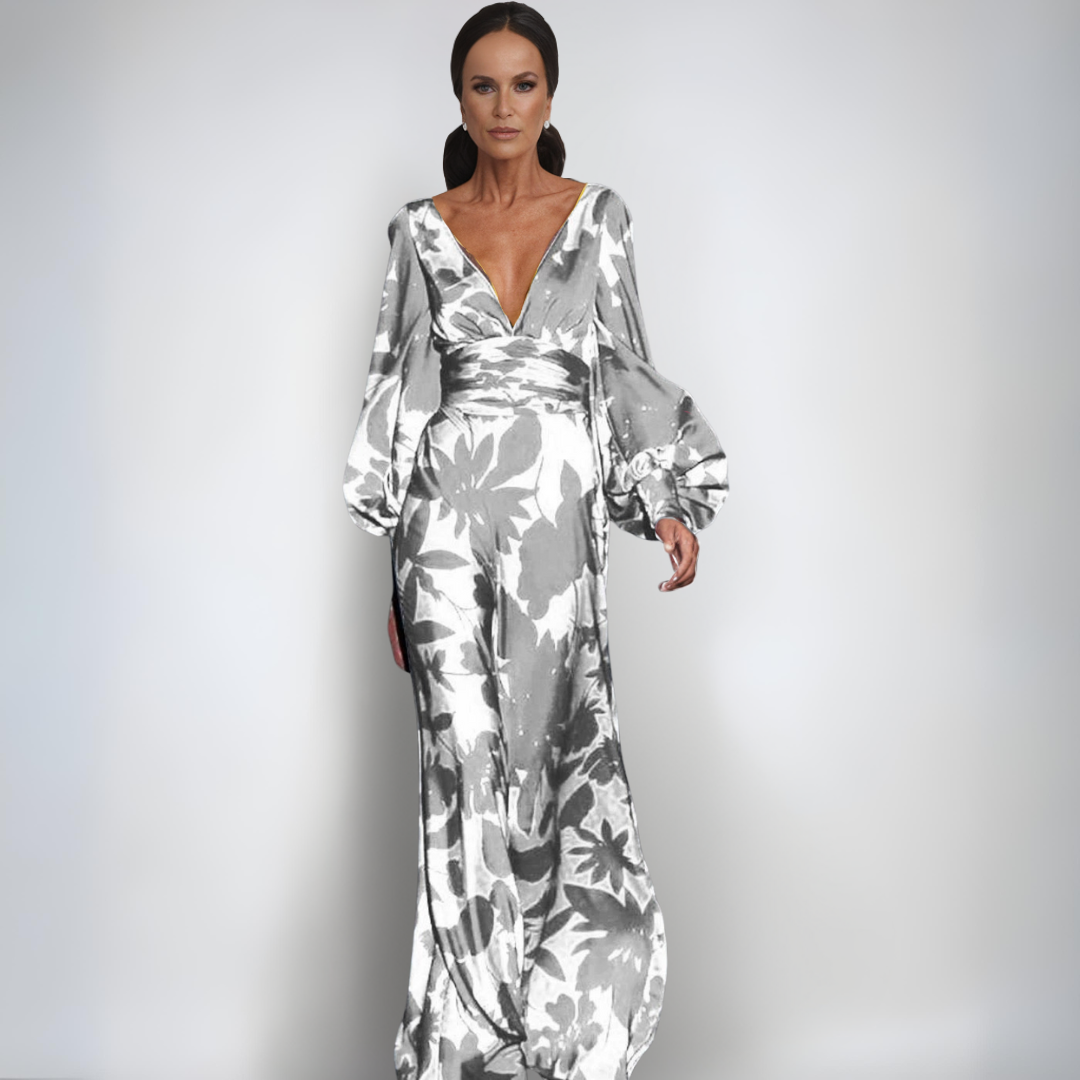 Алис | Елегантна Цветна Завиваща Рокля