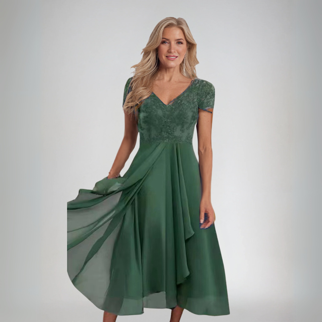 Монка | Елегантна дантелена рокля