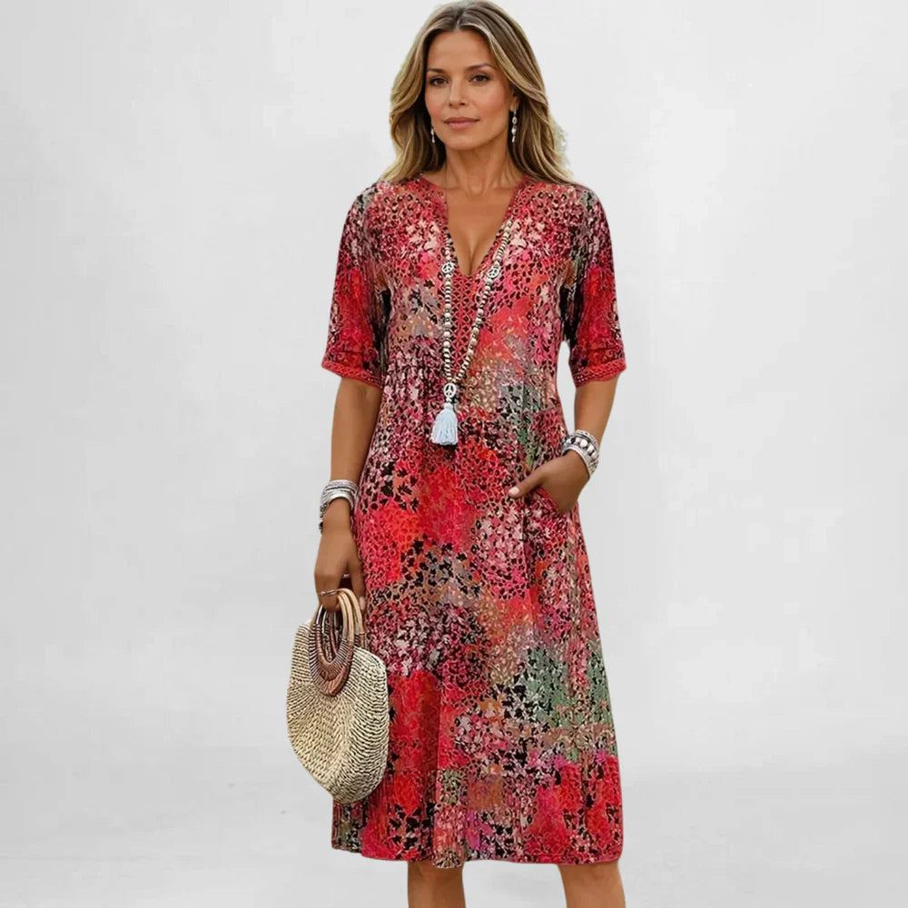 Каролина | Пролетна рокля със средна дължина