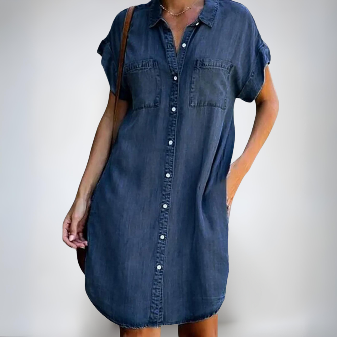 Тереза | Леки неформални рокли с къс ръкав