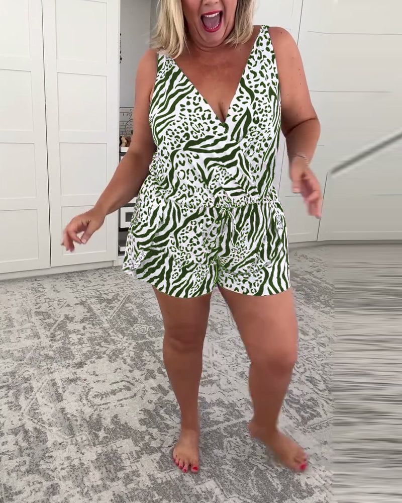 Слим Фит Бански С Зебров Принт