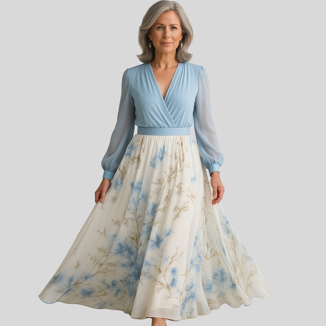 Надежда | Макси рокля с цветен принт