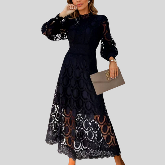 Вероника | Елегантна дантелена макси рокля