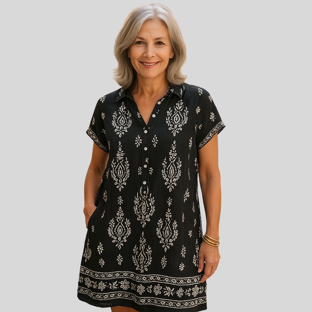 Palmer | Въздушна рокля с къс ръкав за ежедневен комфорт