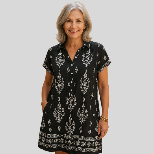 Palmer | Въздушна рокля с къс ръкав за ежедневен комфорт