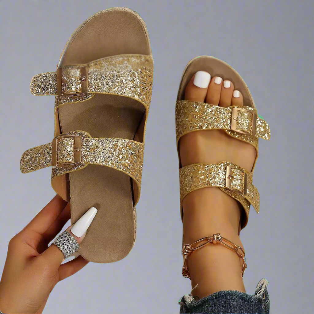 Елфрида | Сандали от лъскава премиум кожа