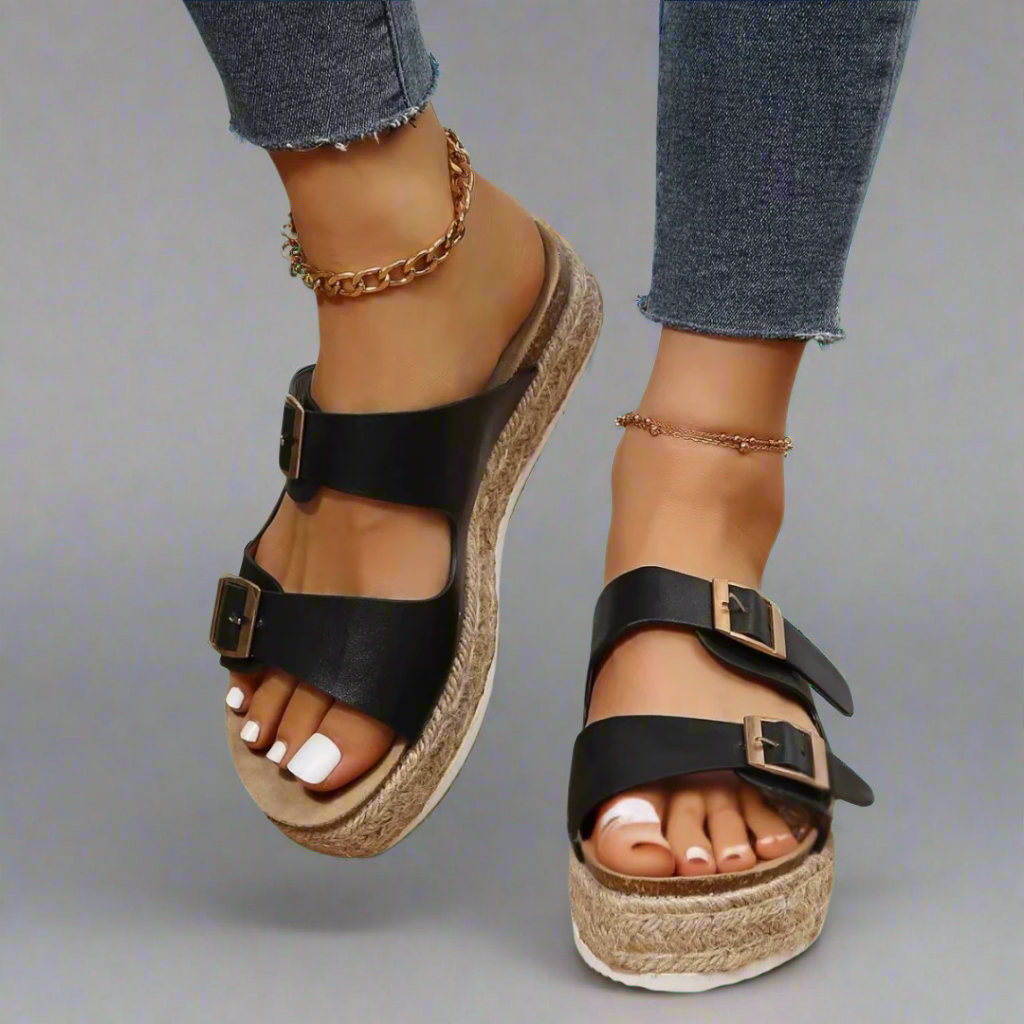 Елфрида | Сандали от лъскава премиум кожа