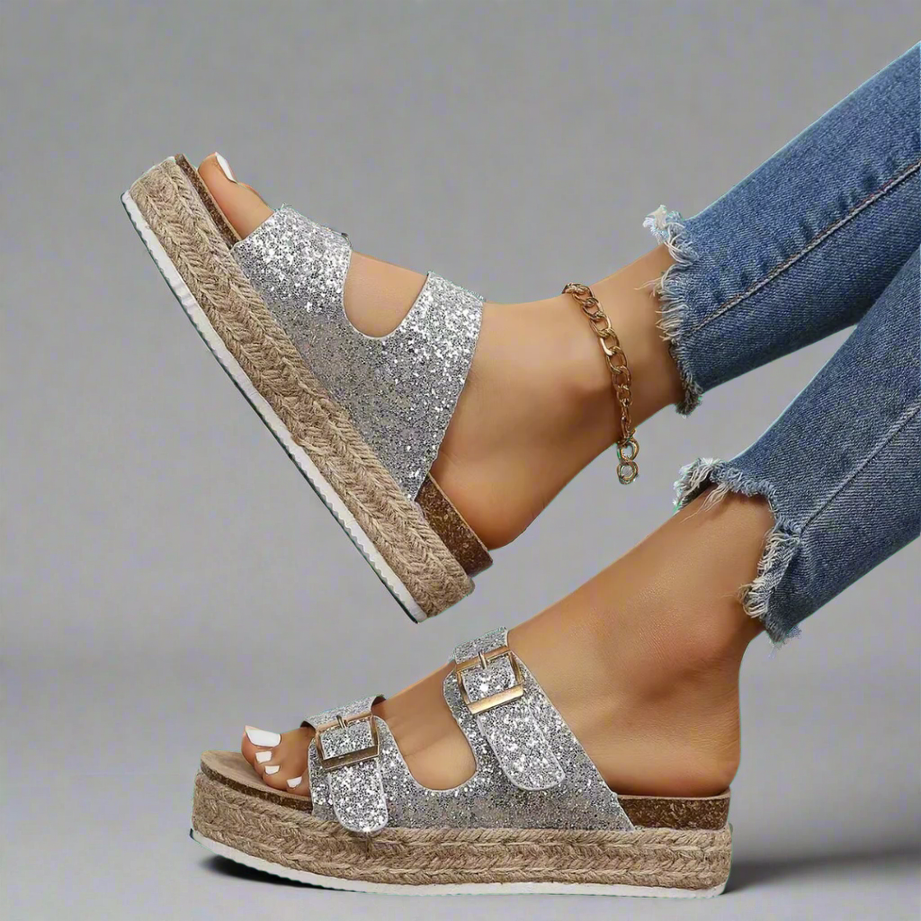 Елфрида | Сандали от лъскава премиум кожа