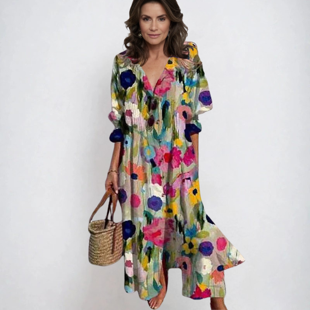 Катерина | Бохо рокля с свободен крой