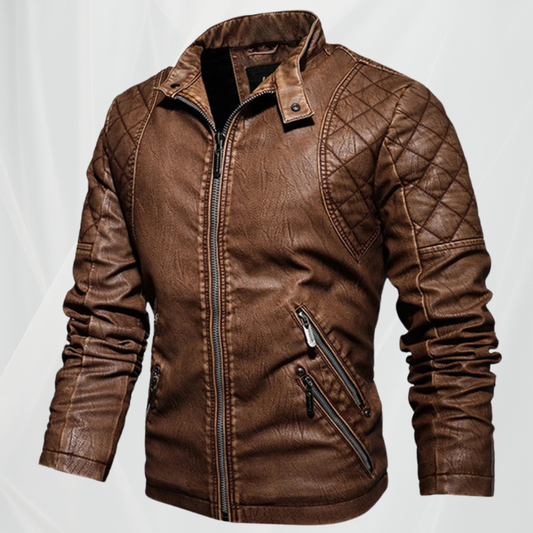 Стилно мъжко кожено яке