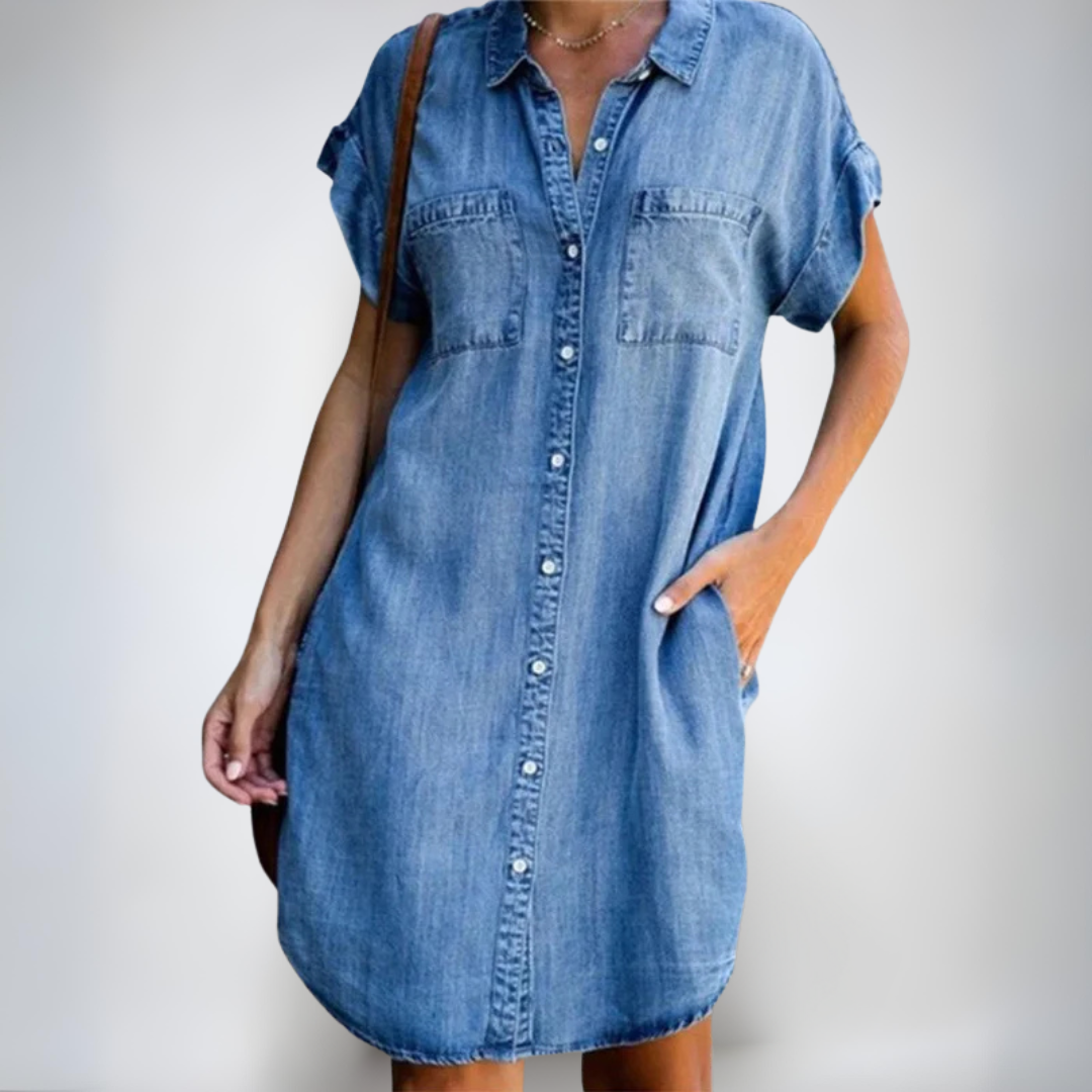 Тереза | Леки неформални рокли с къс ръкав