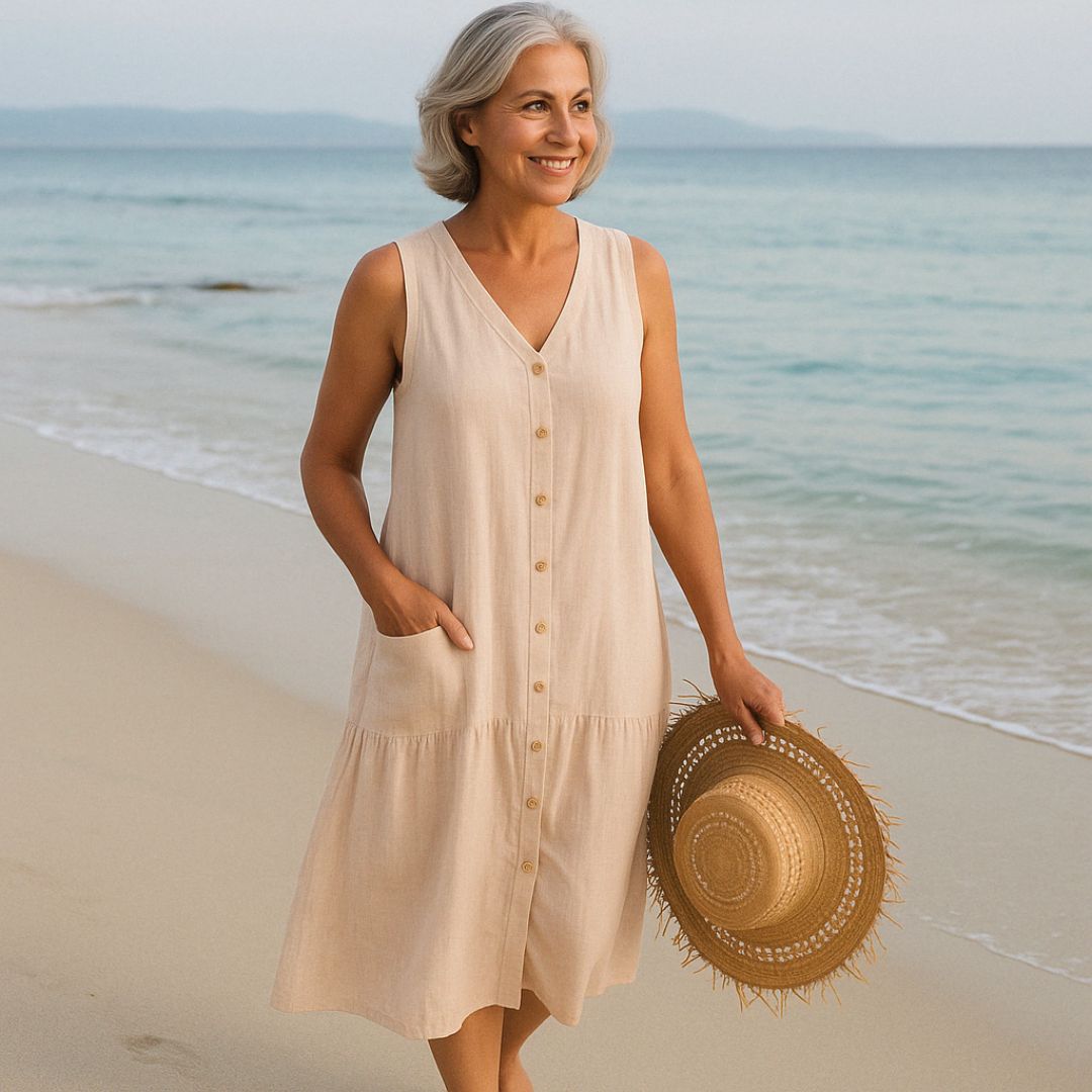 Kali | Леки летни рокли с V-образно деколте