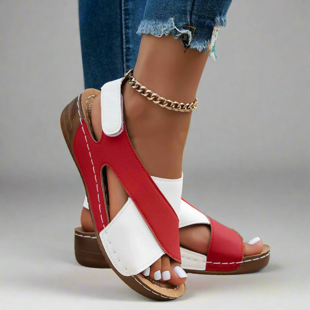 Габриеле | Ръчно изработени сандали на платформа от премиум материал