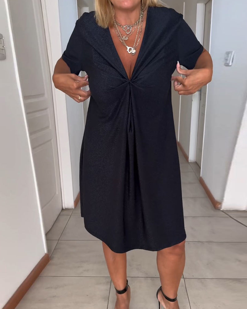 Melia™ | Шикозна рокля с V-образно деколте (Почти разпродадено)