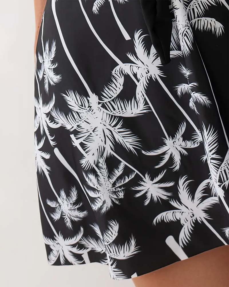 Халат с връзки стил жилетка четири части