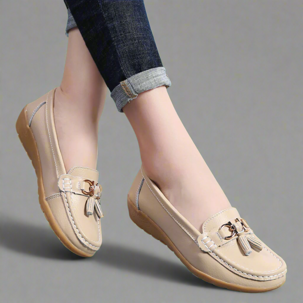 Улфрида | Ортопедични кожени мокасини комфорт и стил