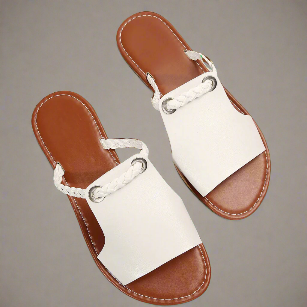 Кателина | Ръчно изработени плоски сандали от премиум материал