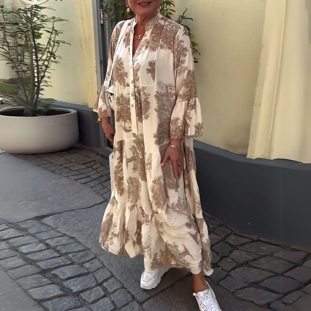 Боженка | Елегантна макси рокля с ретро чар