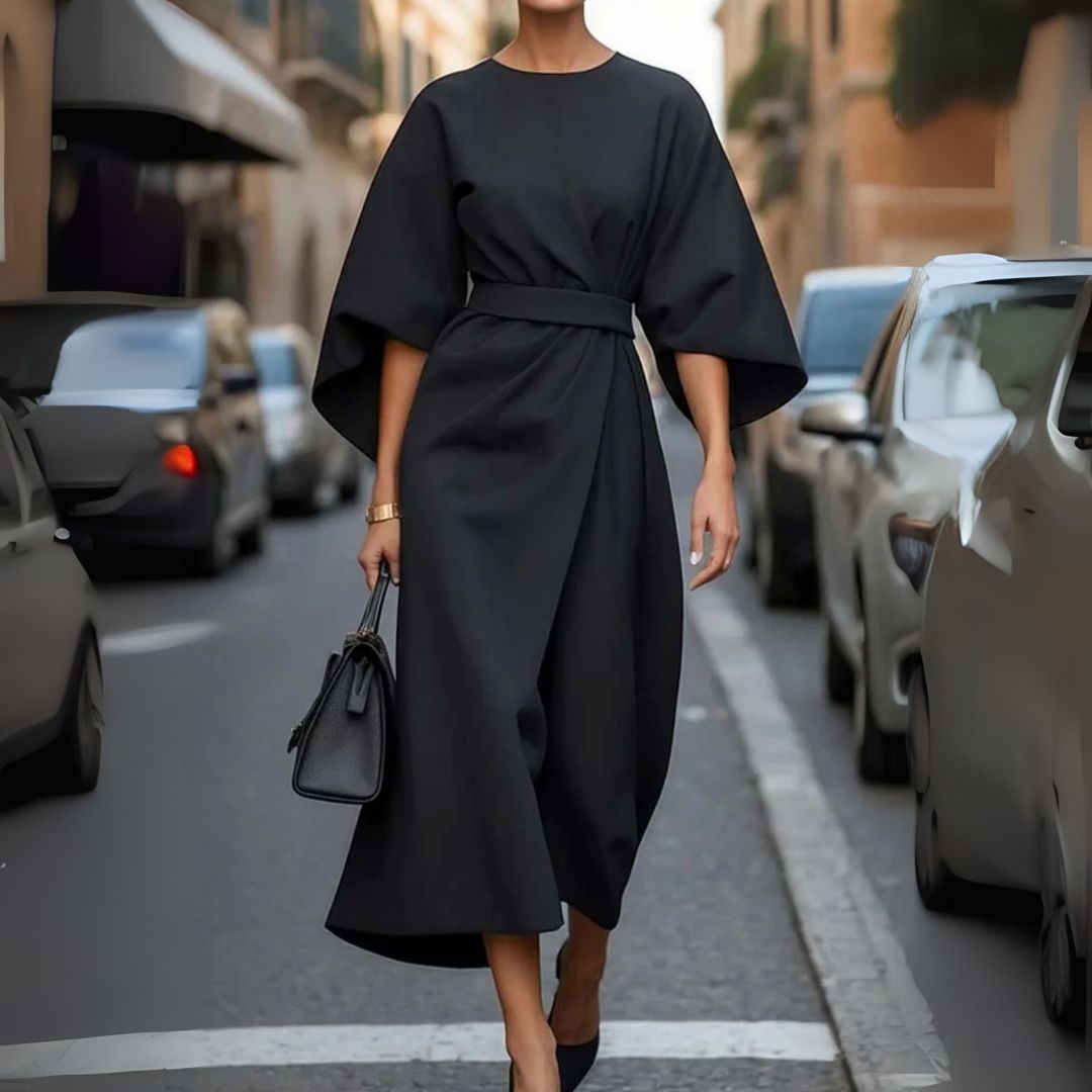 Davina | Елегантна рокля с балонни ръкави