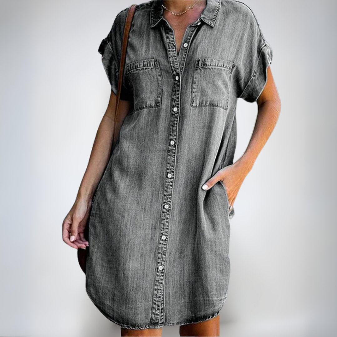 Тереза | Леки неформални рокли с къс ръкав