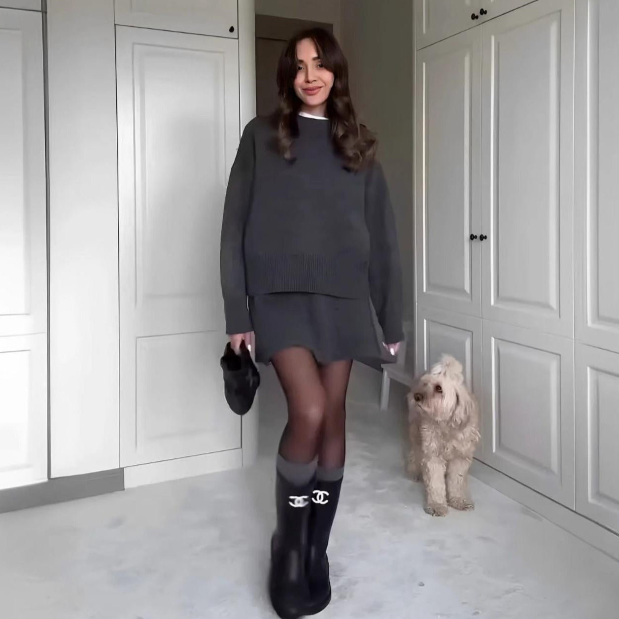 Ellora™ | Шикозен луксозен комплект пола и пуловер