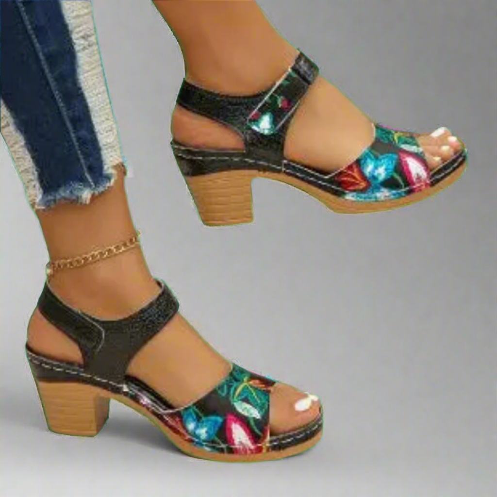 Мариса | Ръчно изработени сандали с отворени пръсти от премиум материал