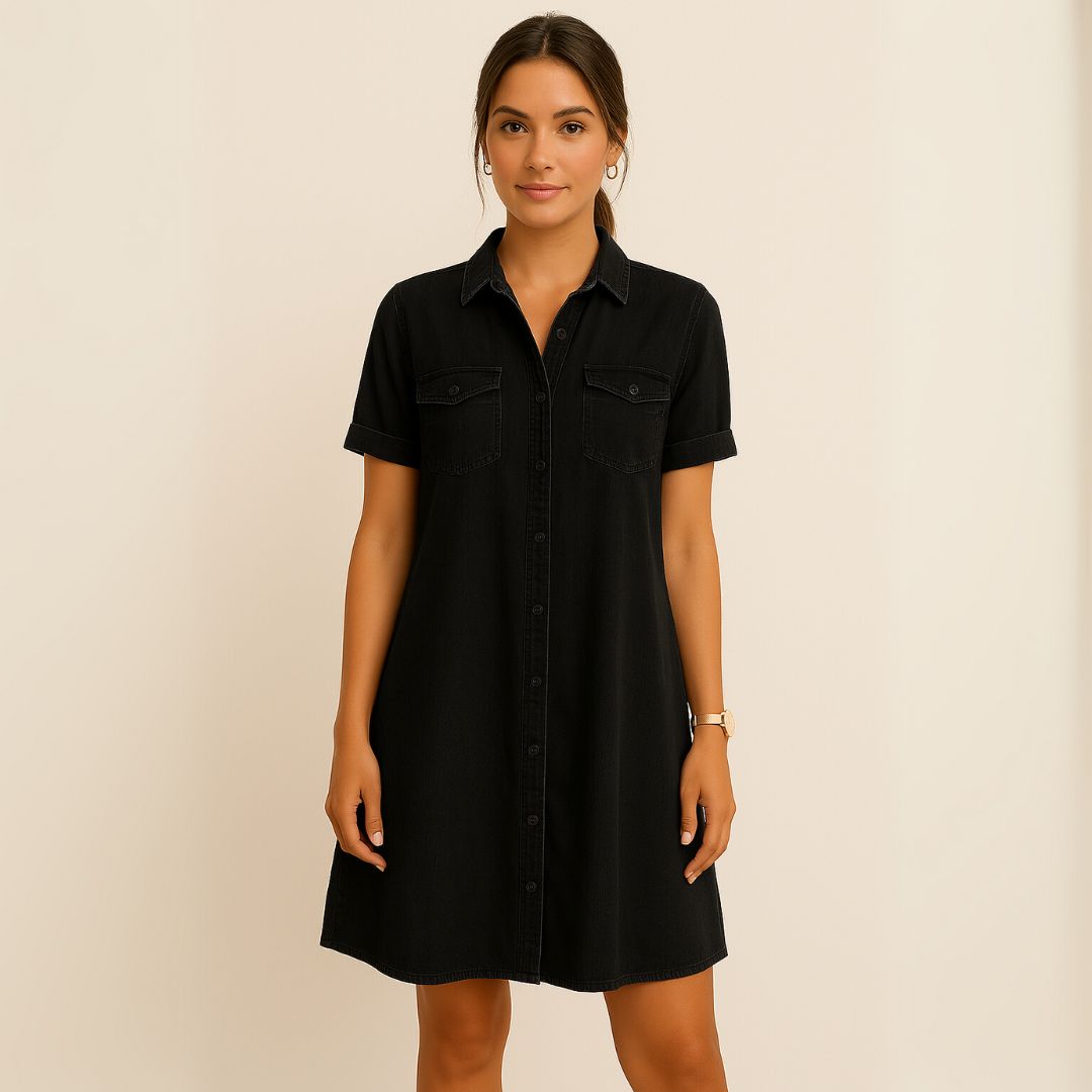 Миша | Удобна дънкова риза-платье