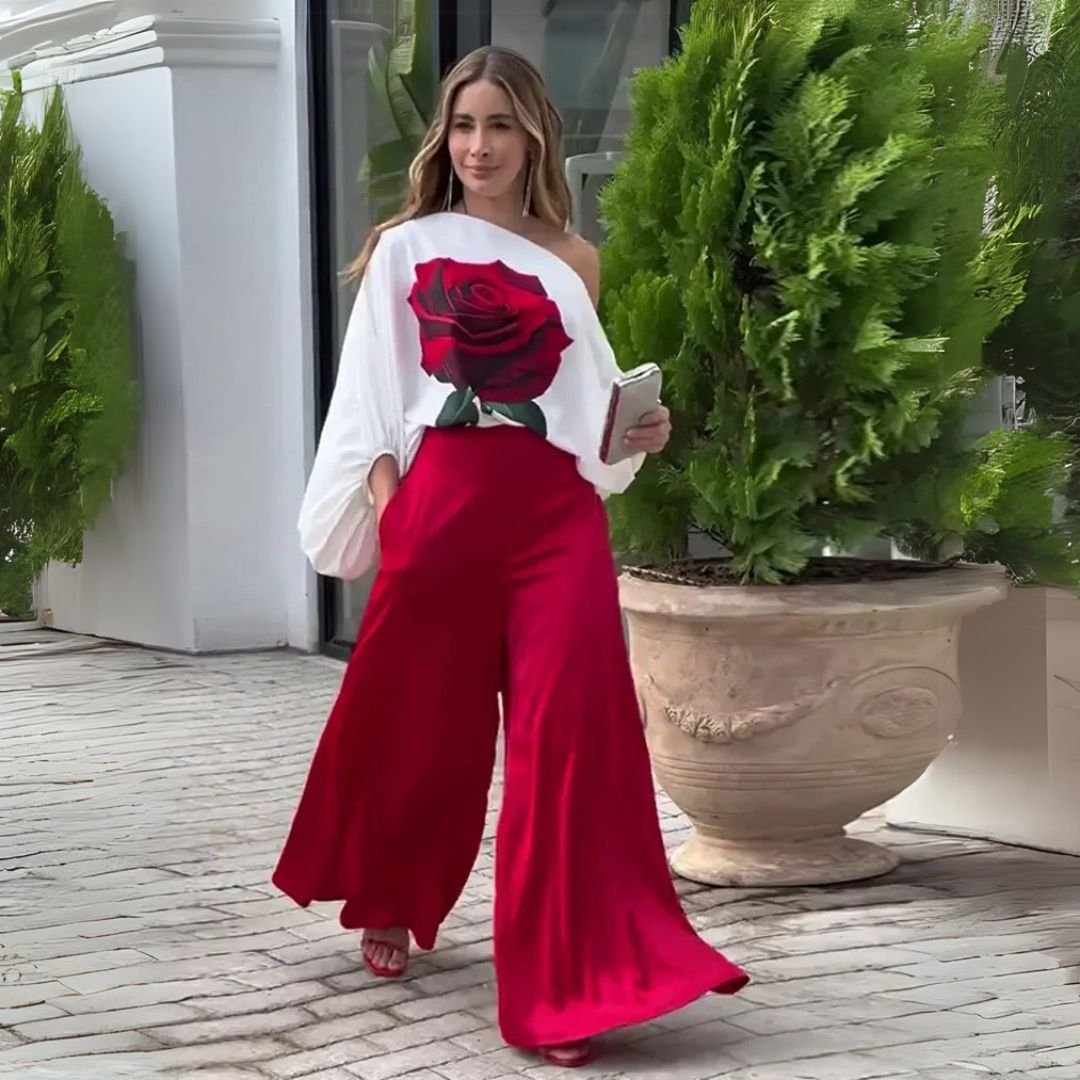 Бригитка | Цветен комплект с елегантен крой