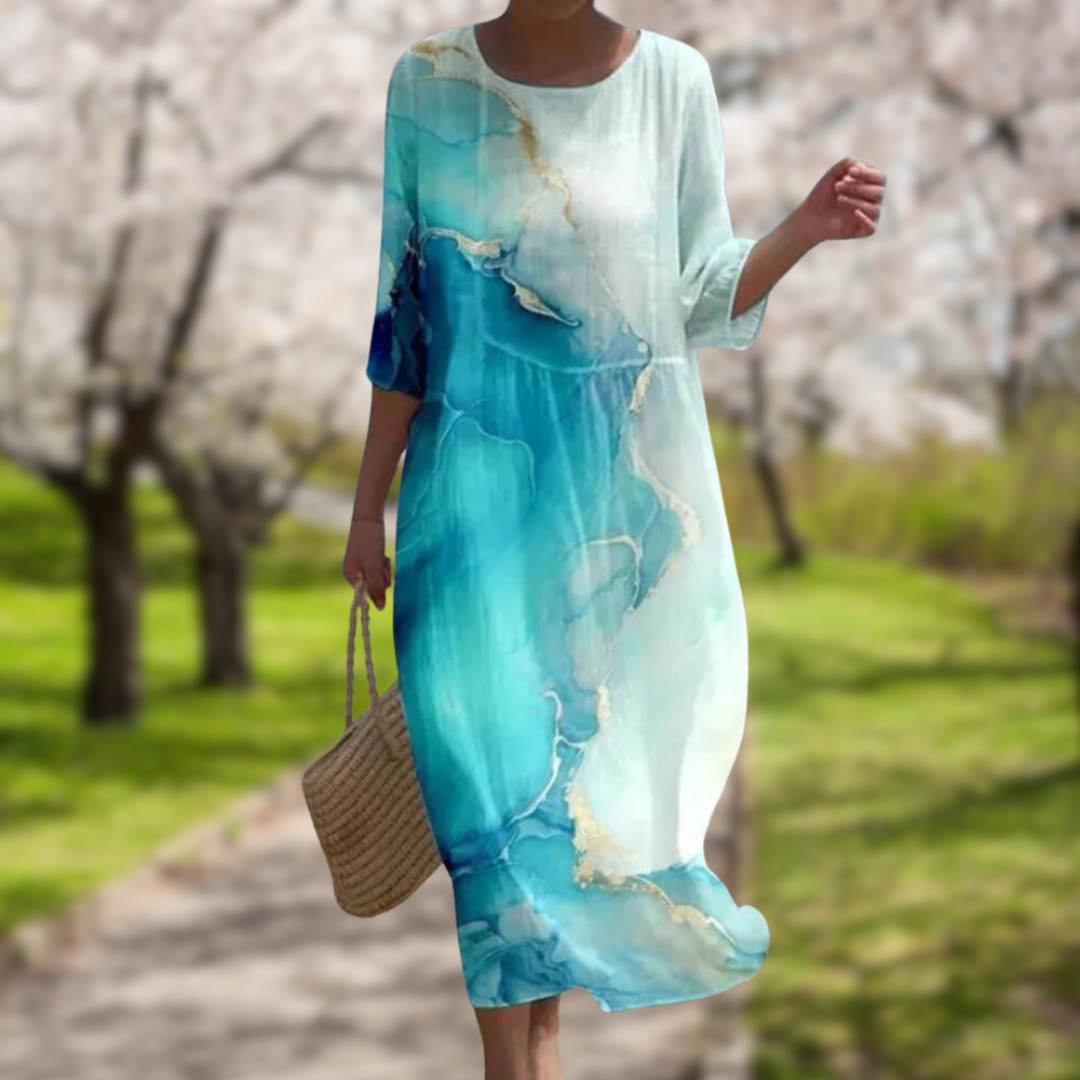 Тереза | Елегантна рокля с ефект за скриване на корема