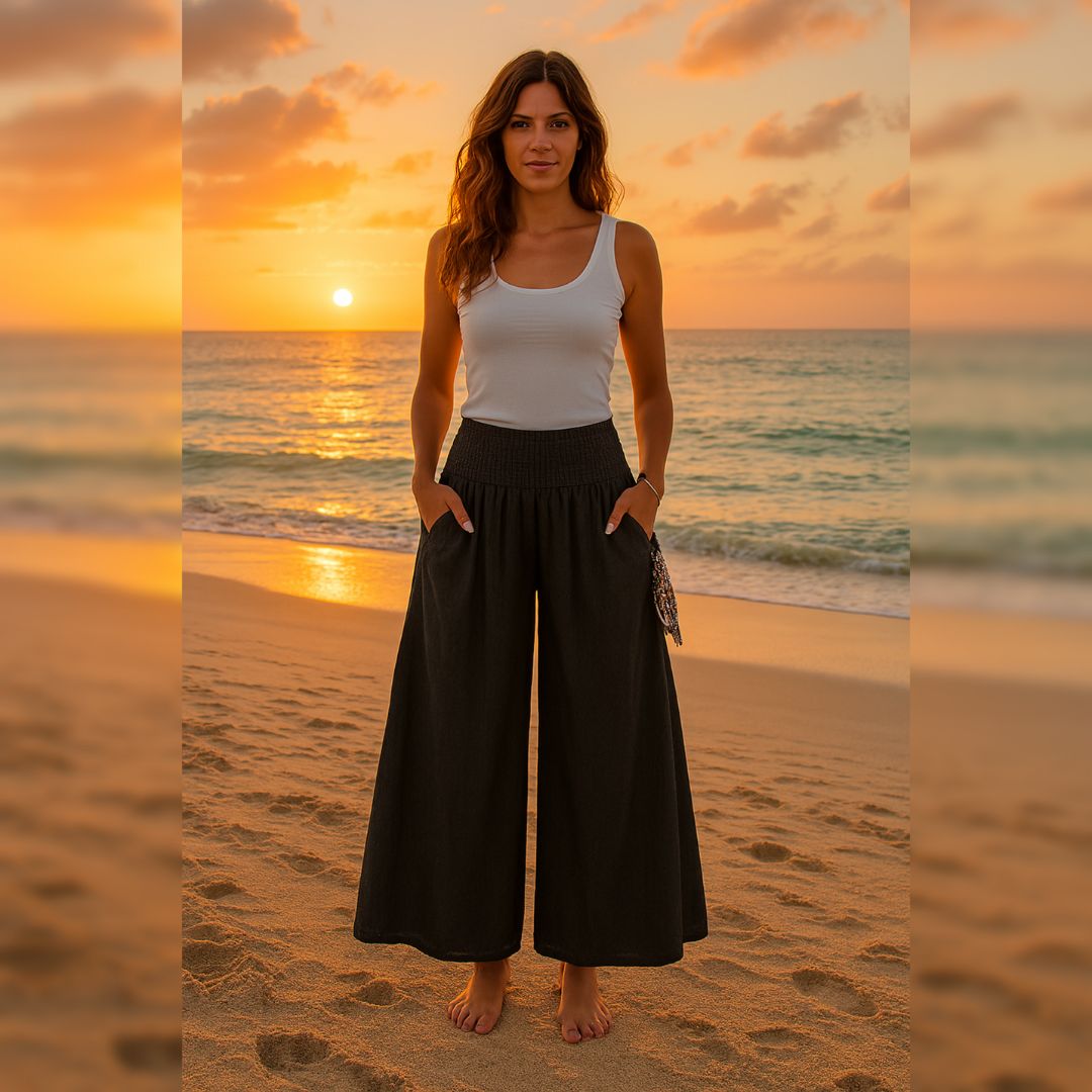 Ариадна | Свободни панталони с еластичен колан