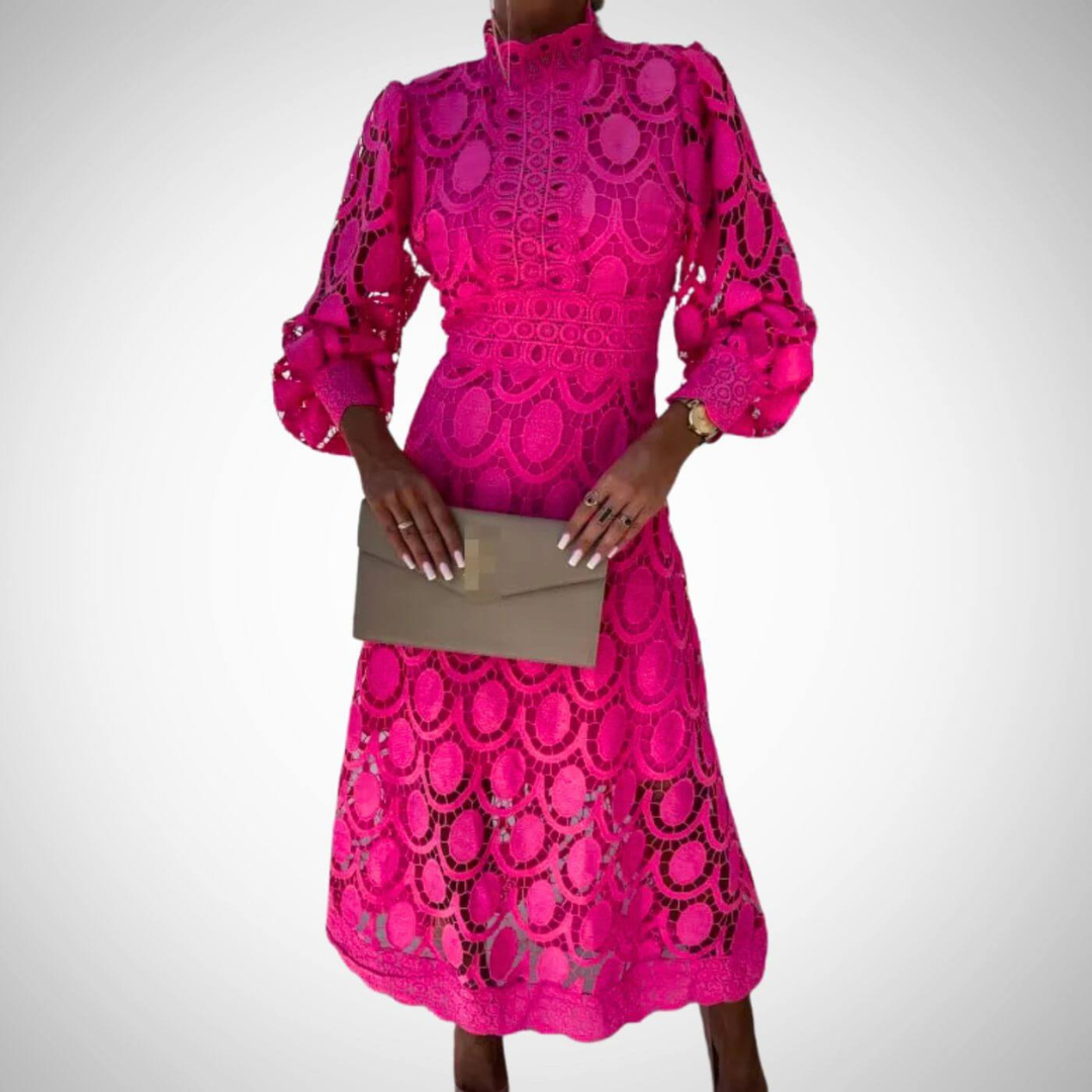 Вероника | Елегантна дантелена макси рокля