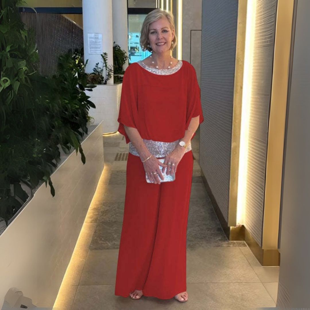 Беата | Блестящ комплект от две части за специални поводи