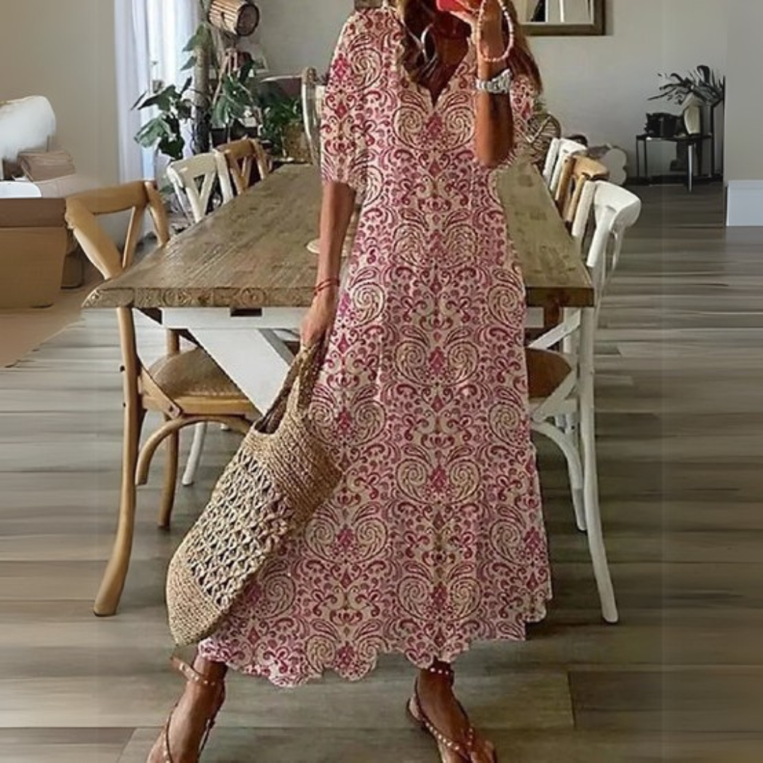 Изабела | Бохо Личотивé Макси рокля