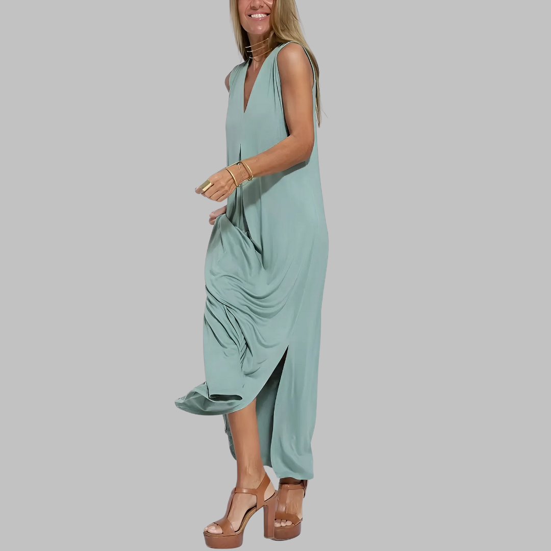 Яна | Елегантна макси рокля + съвпадащ пуловер ПРЕДЛАГАМЕ КАТО ПОДАРЪК