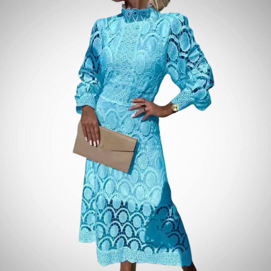 Вероника | Елегантна дантелена макси рокля