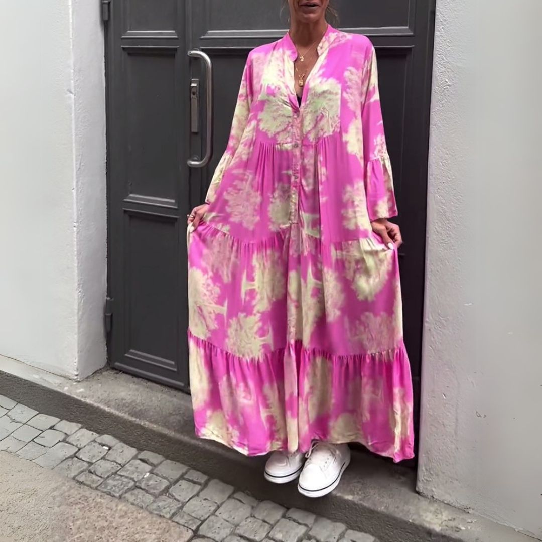 Боженка | Елегантна макси рокля с ретро чар