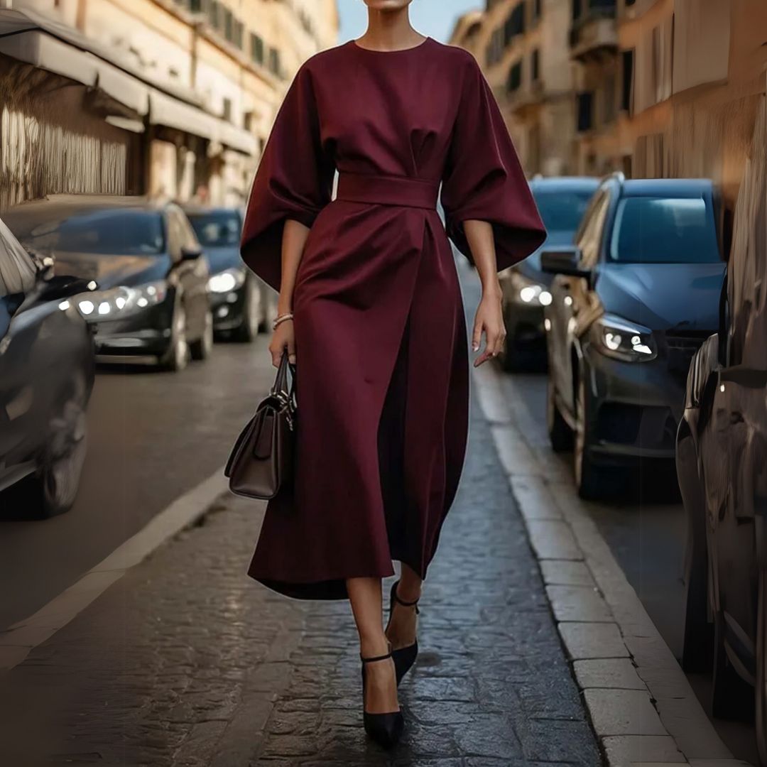 Davina | Елегантна рокля с балонни ръкави