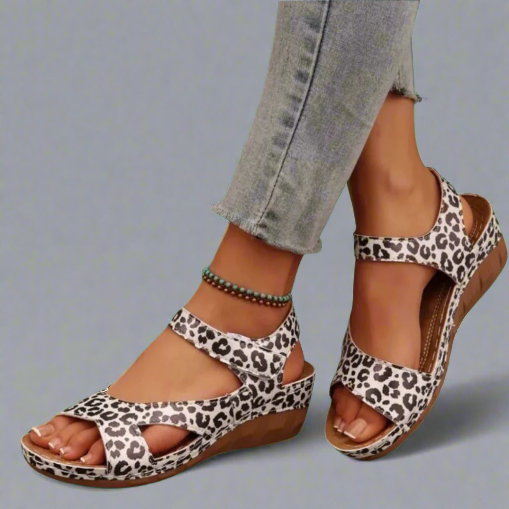 Илона | Ръчно изработени сандали с платформа от премиум материал