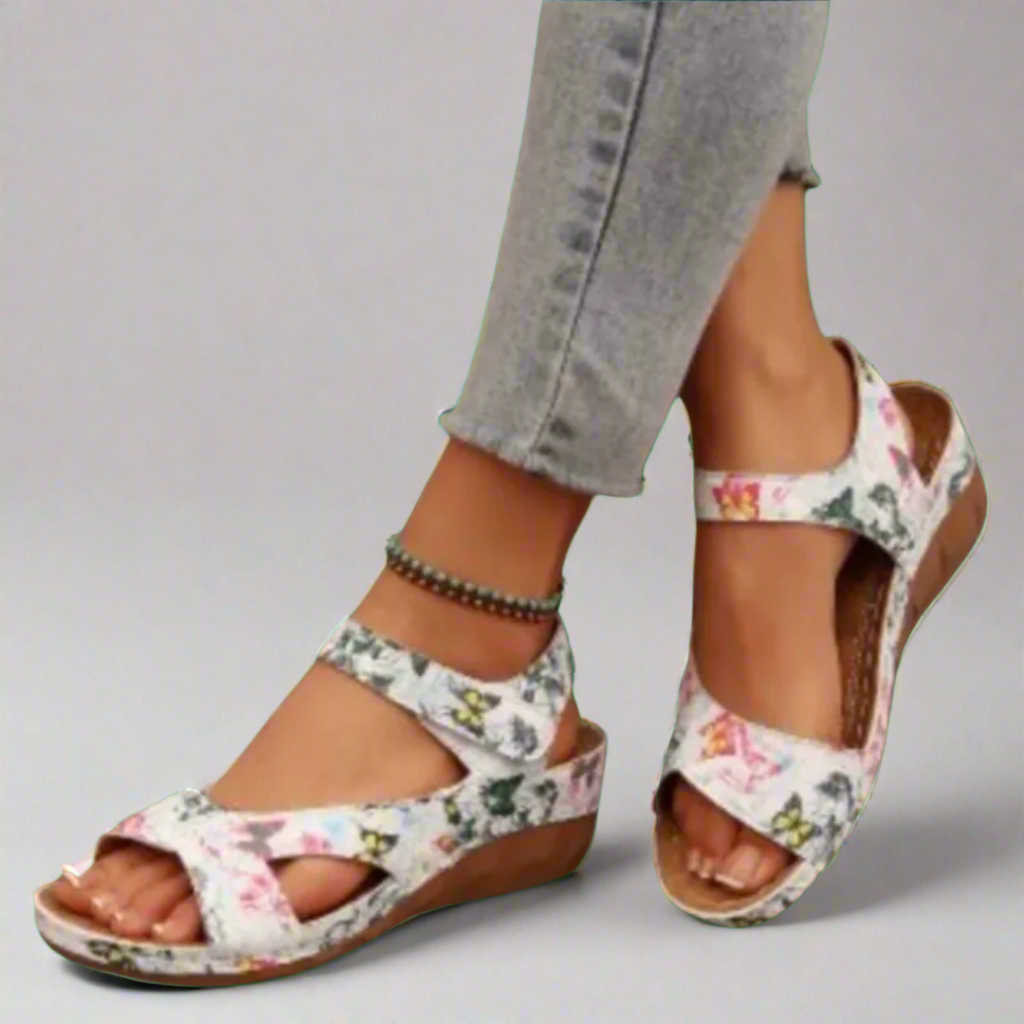 Илона | Ръчно изработени сандали с платформа от премиум материал