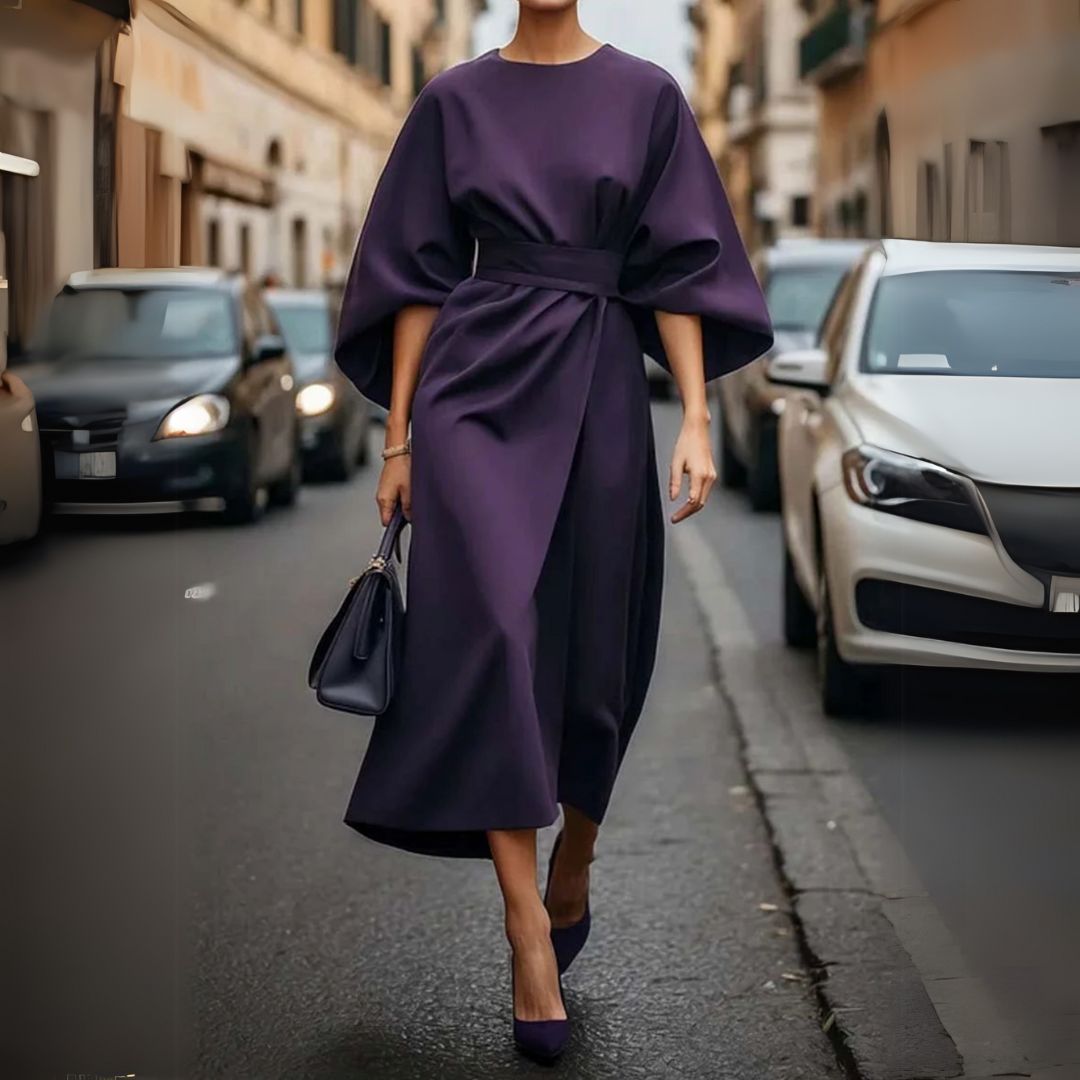 Davina | Елегантна рокля с балонни ръкави