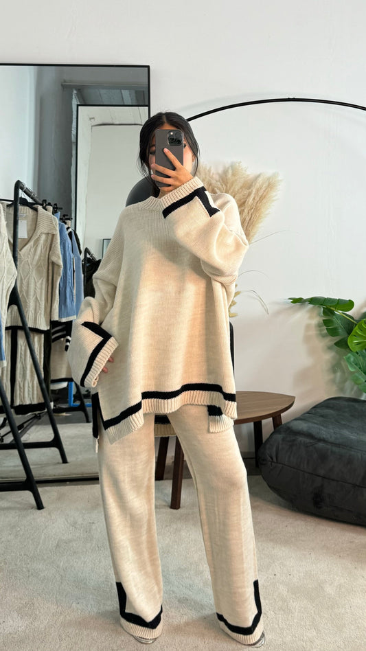 Naelle™ | Комплект за домашно носене с луксозен контрастен ръб